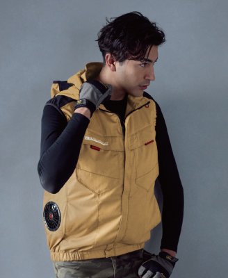 画像2: V2519【セット】ブルゾン・ファン・バッテリー(充電器付)／エコベスト(フルハーネス)・サイドファン (2)