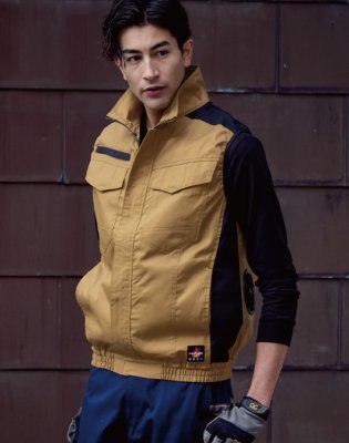 画像2: V4299【セット】ブルゾン・ファン・バッテリー(充電器付)／難燃ベスト(フルハーネス) (2)