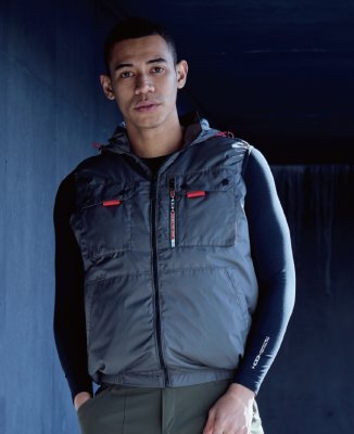 画像2: V1129【ブルゾンのみ】快適ウェア／ベスト(フルハーネス)・上部ファン (2)