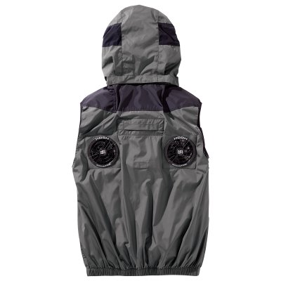 画像7: V1129【ブルゾンのみ】快適ウェア／ベスト(フルハーネス)・上部ファン (7)