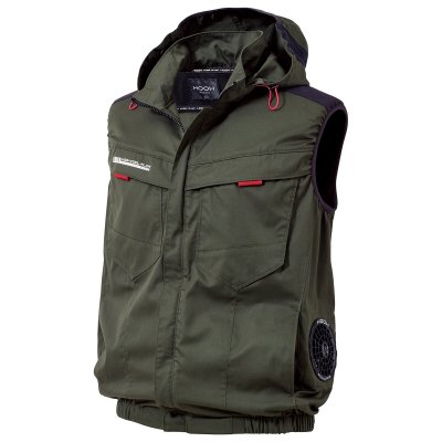 画像4: V2519【セット】ブルゾン・ファン・バッテリー(充電器付)／エコベスト(フルハーネス)・サイドファン (4)