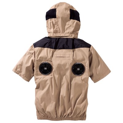 画像6: V1127【ブルゾンのみ】快適ウェア/半袖(フルハーネス)・上部ファン (6)