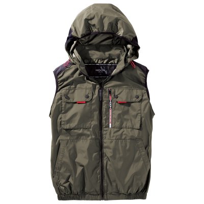 画像4: V1129【ブルゾンのみ】快適ウェア／ベスト(フルハーネス)・上部ファン (4)