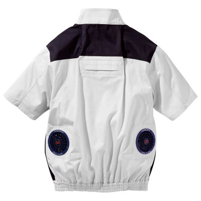 画像5: V4277【ブルゾンのみ】快適ウェア／難燃半袖(フルハーネス) (5)