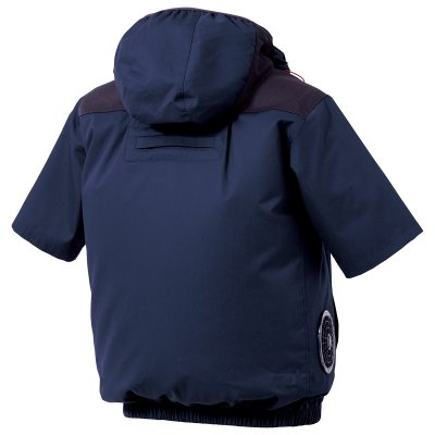 画像4: V2517【セット】ブルゾン・ファン・バッテリー(充電器付)／エコ半袖(フルハーネス)・サイドファン (4)