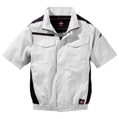 画像4: V4277【ブルゾンのみ】快適ウェア／難燃半袖(フルハーネス) (4)