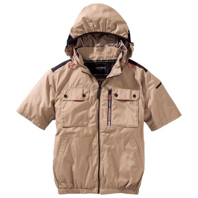 画像5: V1127【ブルゾンのみ】快適ウェア/半袖(フルハーネス)・上部ファン (5)