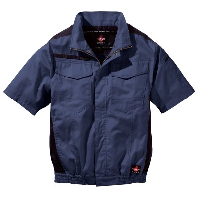 画像3: V4277【ブルゾンのみ】快適ウェア／難燃半袖(フルハーネス) (3)