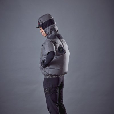 画像3: V1122【ブルゾンのみ】快適ウェア／長袖(フルハーネス)・上部ファン (3)