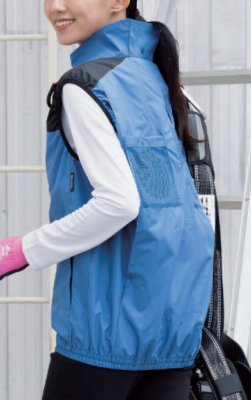 画像3: NC1152【ブルゾンのみ】NSP空調服(R)／遮熱ベスト(前後フルハーネス)・上部ファン (3)