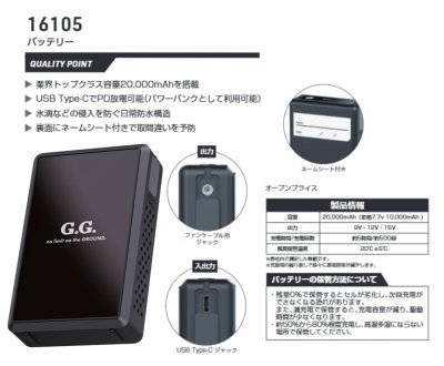 画像4: 16105 G.G.バッテリー単体 (4)