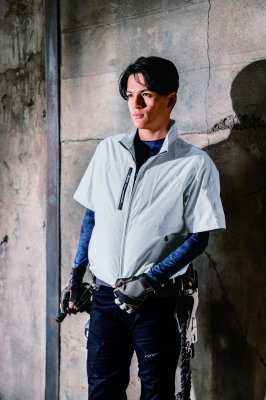 画像3: XE98034【ブルゾンのみ】ジーベック空調服(R)／遮熱半袖・上部ファン (3)