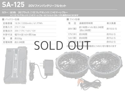 画像4: SA-125 20Vファンバッテリーフルセット (4)