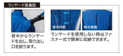 画像9: XE98107【ブルゾンのみ】ジーベック空調服(R)／遮熱半袖(フルハーネス)・サイドファン (9)