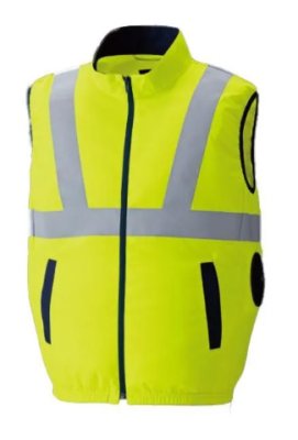 画像4: 9210【空調服(R)セット】ブルゾン・ファン・バッテリー(充電器付)／高視認ベスト・サイドファン (4)