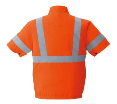 画像5: 9211【空調服(R)セット】ブルゾン・ファン・バッテリー(充電器付)／高視認半袖・サイドファン (5)