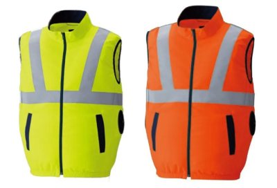 画像2: 9210【空調服(R)セット】ブルゾン・ファン・バッテリー(充電器付)／高視認ベスト・サイドファン (2)