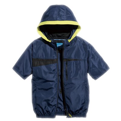 画像4: 05571【セット】S-AIRブルゾン・ファン・バッテリー(充電器付)／遮熱半袖(着脱フード)・サイドファン (4)