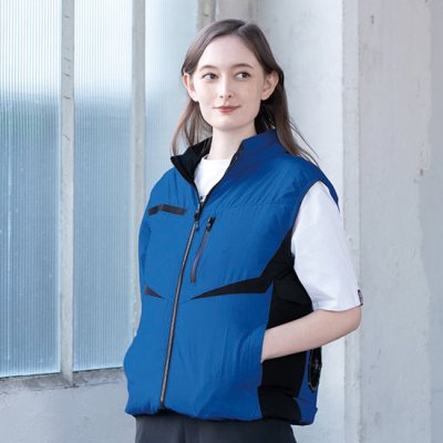 画像2: 05592【セット】S-AIRブルゾン・ファン・バッテリー(充電器付)／遮熱ベスト (2)