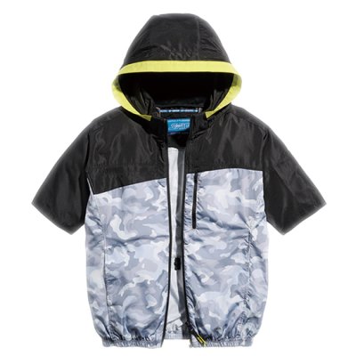 画像6: 05571【セット】S-AIRブルゾン・ファン・バッテリー(充電器付)／遮熱半袖(着脱フード)・サイドファン (6)