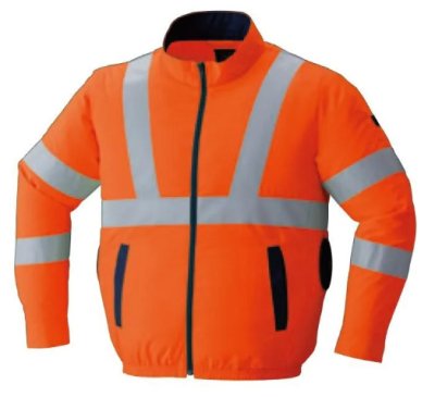 画像6: 9212【空調服(R)セット】ブルゾン・ファン・バッテリー(充電器付)／高視認長袖・サイドファン (6)