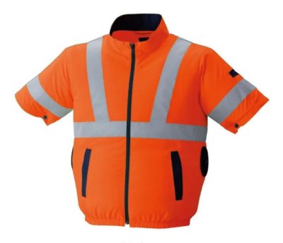 画像4: 9211【空調服(R)セット】ブルゾン・ファン・バッテリー(充電器付)／高視認半袖・サイドファン (4)