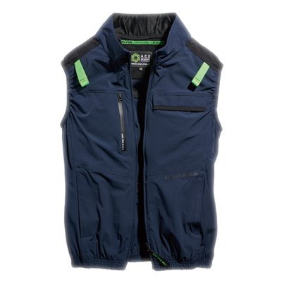 画像2: 05512【ブルゾンのみ】S-AIRブルゾン／冷感×遮熱ベスト(ハーネス)・サイドファン (2)