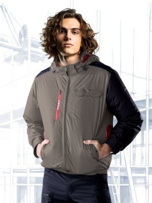 画像2: 74360【空調服(R)セット】自重堂Z-DRAGONブルゾン・ファン・バッテリー(充電器付)／遮熱長袖・サイドファン (2)