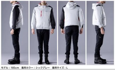 画像22: 74360【空調服(R)セット】自重堂Z-DRAGONブルゾン・ファン・バッテリー(充電器付)／遮熱長袖・サイドファン (22)