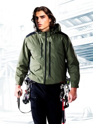 画像2: 74300【空調服(R)セット】自重堂Z-DRAGONブルゾン・ファン・バッテリー(充電器付)／遮熱長袖(フルハーネス)・サイドファン (2)