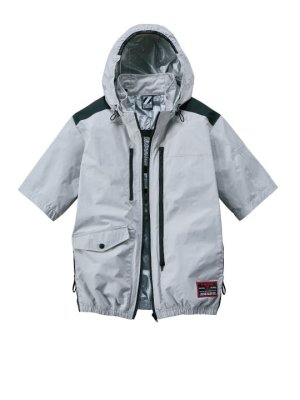 画像3: 74310【空調服(R)セット】自重堂Z-DRAGONブルゾン・ファン・バッテリー(充電器付)／遮熱半袖(フルハーネス)・サイドファン (3)