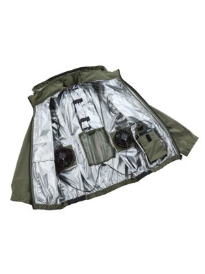 画像10: 74310【空調服(R)セット】自重堂Z-DRAGONブルゾン・ファン・バッテリー(充電器付)／遮熱半袖(フルハーネス)・サイドファン (10)