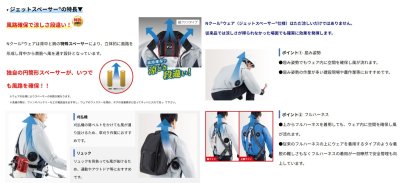 画像16: NC1072【ブルゾンのみ】NSP空調服(R)／高視認ベスト・上部ファン (16)