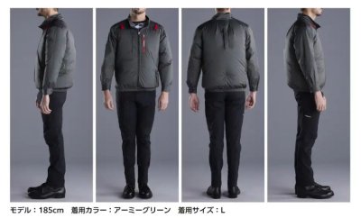 画像23: 74340【空調服(R)セット】自重堂Z-DRAGONブルゾン・ファン・バッテリー(充電器付)／遮熱半袖(フルハーネス)・サイドファン (23)
