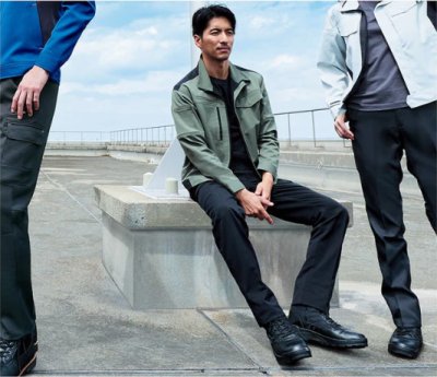 画像6: AS198E ノータックパンツ (2色) (6)