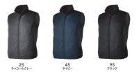画像2: 6638 ES防風ストレッチライトウォームベスト (3色)