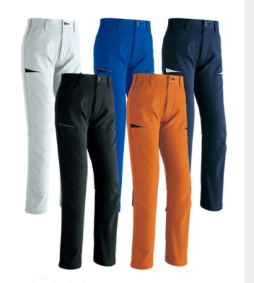 画像1: AS158 ノータックパンツ (5色) (1)