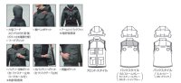 画像3: AC2104【ブルゾンのみ】エアークラフト／遮熱ベスト(フルハーネス)・ハイバックファン