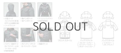 画像11: AC2106【ブルゾンのみ】エアークラフト／遮熱半袖(フルハーネス)・ハイバックファン (11)