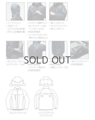 画像11: AC2091HB【ブルゾンのみ】エアークラフト／遮熱長袖(フルハーネス)・ハイバックファン (11)