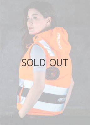 画像2: AC2114【ブルゾンのみ】エアークラフト／高視認ベスト(フルハーネス)・ハイバックファン (2)