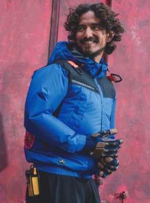 画像2: AC1191【セット】ブルゾン・ファン・バッテリー(充電器付)／遮熱長袖(フルハーネス) (2)