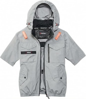 画像7: AC1156【セット】ブルゾン・ファン・バッテリー(充電器付)／遮熱半袖(フルハーネス) (7)