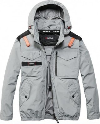 画像6: AC1151【セット】ブルゾン・ファン・バッテリー(充電器付)／遮熱長袖(フルハーネス) (6)