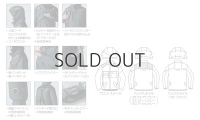画像10: AC1151【セット】ブルゾン・ファン・バッテリー(充電器付)／遮熱長袖(フルハーネス) (10)