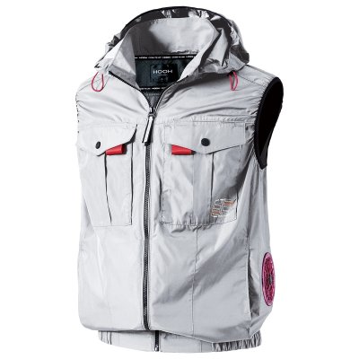 画像8: V1219【ブルゾンのみ】快適ウェア／遮熱ベスト(フルハーネス)・サイドファン (8)