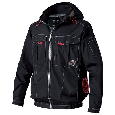 画像5: V1212【ブルゾンのみ】快適ウェア／遮熱長袖(フルハーネス)・サイドファン (5)