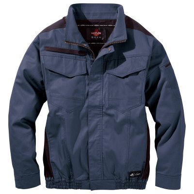 画像3: V4252【ブルゾンのみ】快適ウェア／難燃長袖(フルハーネス)・上部ファン (3)