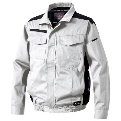 画像5: V4212【ブルゾンのみ】快適ウェア／難燃長袖(フルハーネス)・サイドファン (5)