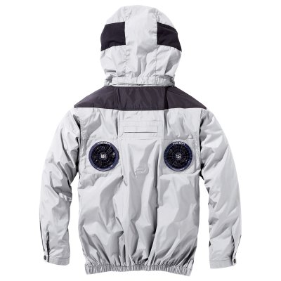 画像4: V1122【セット】ブルゾン・ファン・バッテリー(充電器付)／長袖(フルハーネス)・上部ファン (4)